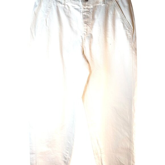 2/$30 ZARA White Size 4 Cotton Blend Tapered Jeans - Picture 7 of 13